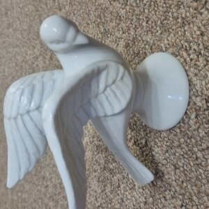 Abbott China Beautiful White Porcelain Dove Flying Wings EUC